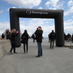 Siteimprove GAAD 2015 event on a beach, with tandem bikes