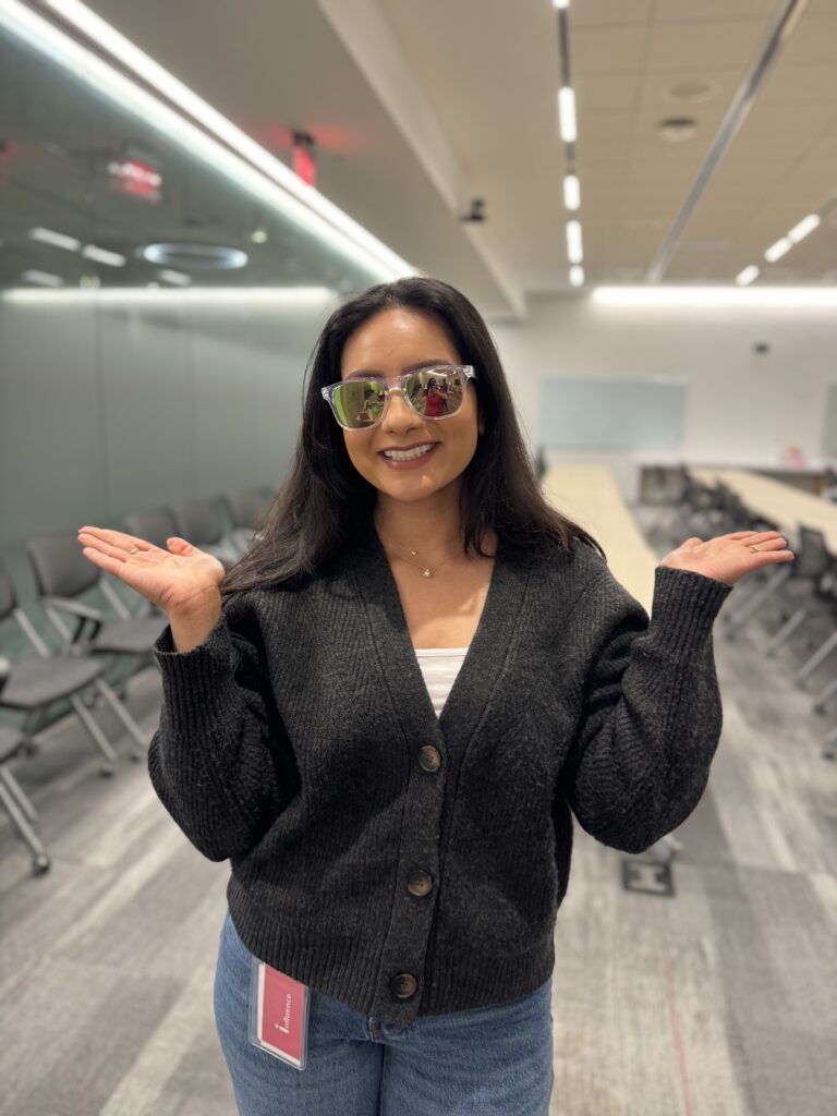Nishat showing off her iCIMS GAAD sunglasses